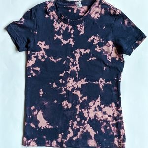 Navy Blue Reverse Tie Dye KIDS T-shirt